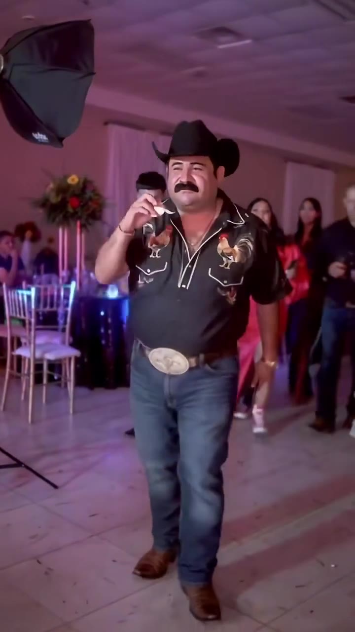 The supplied AI dance example in a party setting
